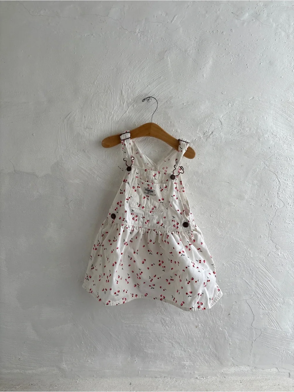 Oshkosh bgosh cherry 4T overall dress